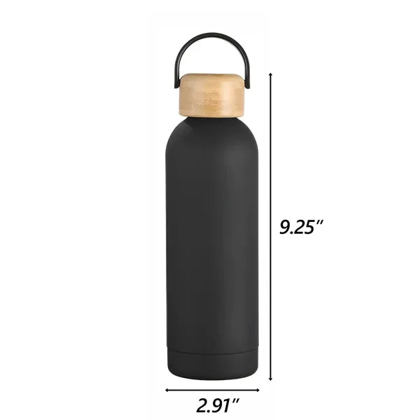 16oz Insulated Thermos with Bamboo Lid