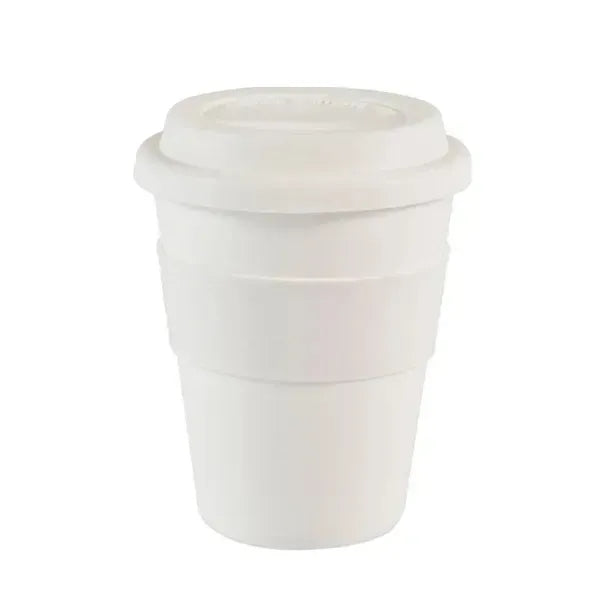 12 oz Coffee Mug with Silicone Lid and Insulated Band