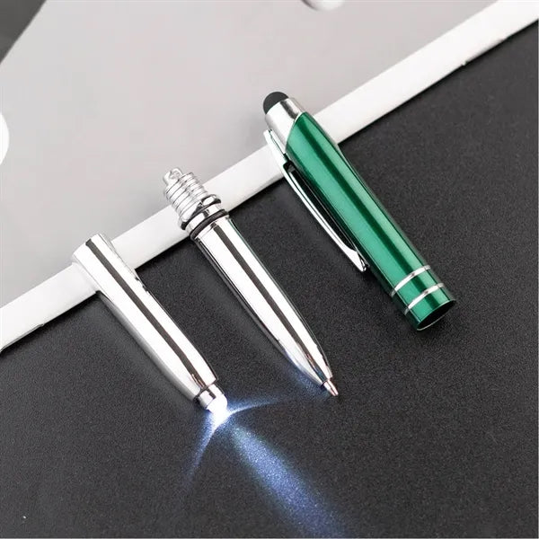 3 in 1 LED Light Metal Stylus Ballpoint Pen