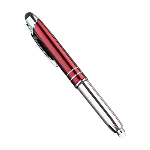 3 in 1 LED Light Metal Stylus Ballpoint Pen