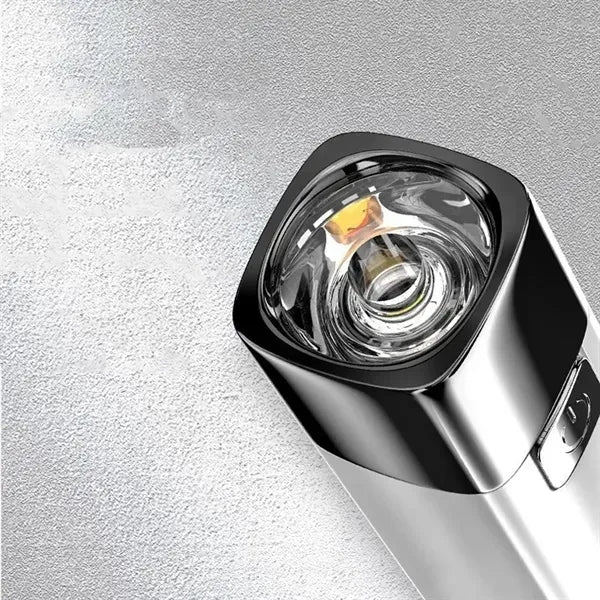 Portable strong light flashlight with power bank
