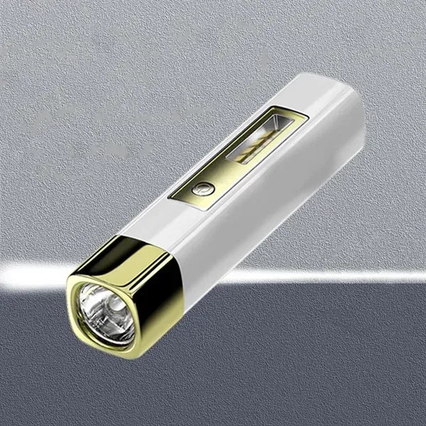 Portable strong light flashlight with power bank