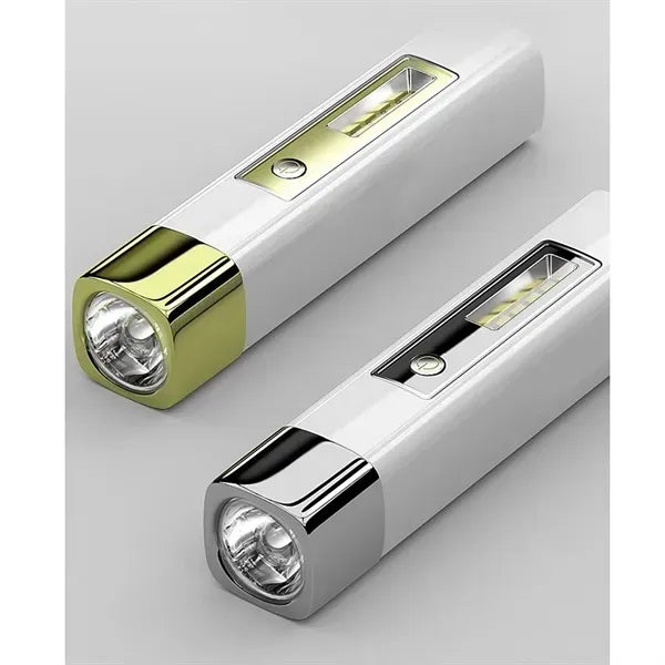 Portable strong light flashlight with power bank