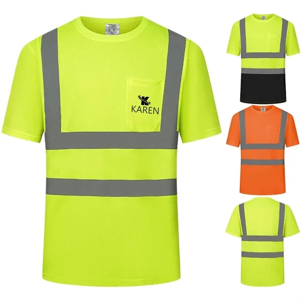 Summer Breathable Reflective Work T-Shirt
