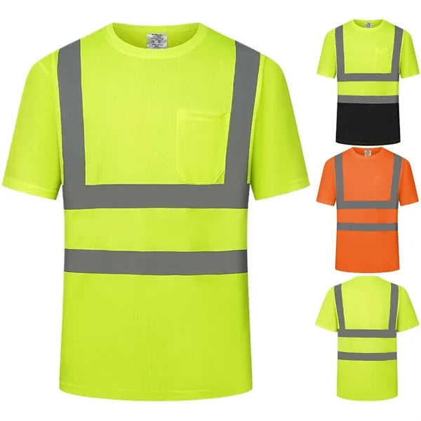 Summer Breathable Reflective Work T-Shirt