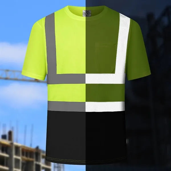 Summer Breathable Reflective Work T-Shirt