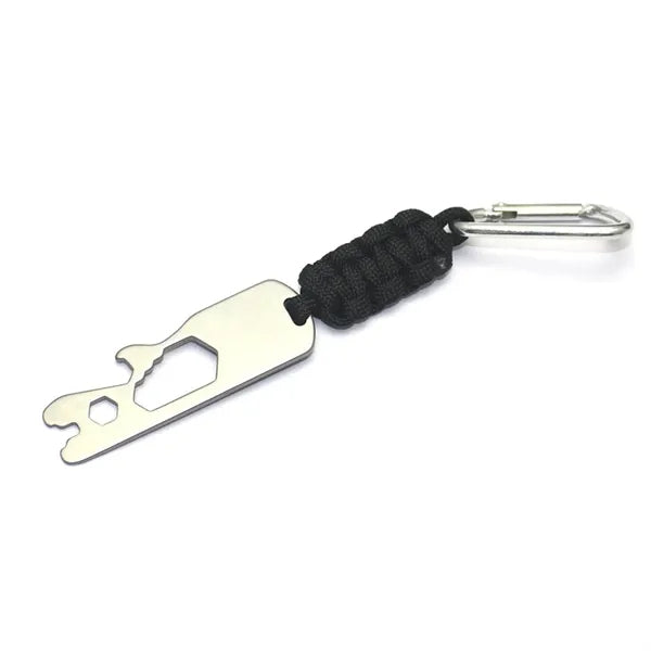 Multi-Tool Aluminum Survival Keychain