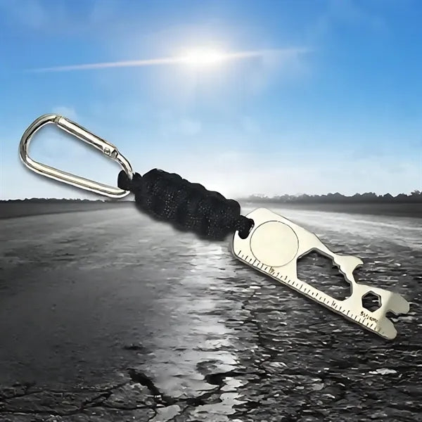 Multi-Tool Aluminum Survival Keychain