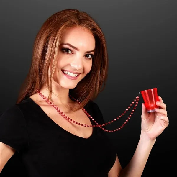 LED Light Up Shot Glass Necklace Cup