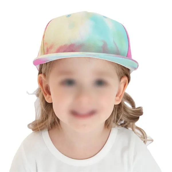 Toddler Tie-Dye Hip Hop Baseball Cap Flat Brim