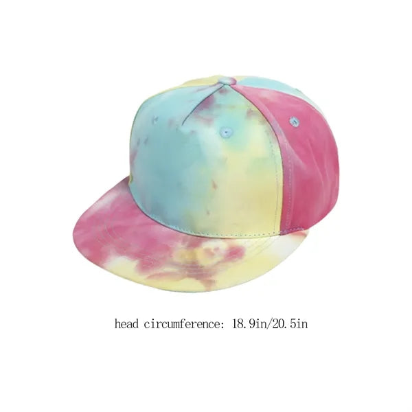Toddler Tie-Dye Hip Hop Baseball Cap Flat Brim