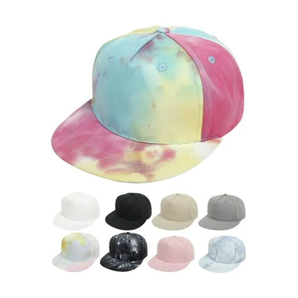 Toddler Tie-Dye Hip Hop Baseball Cap Flat Brim