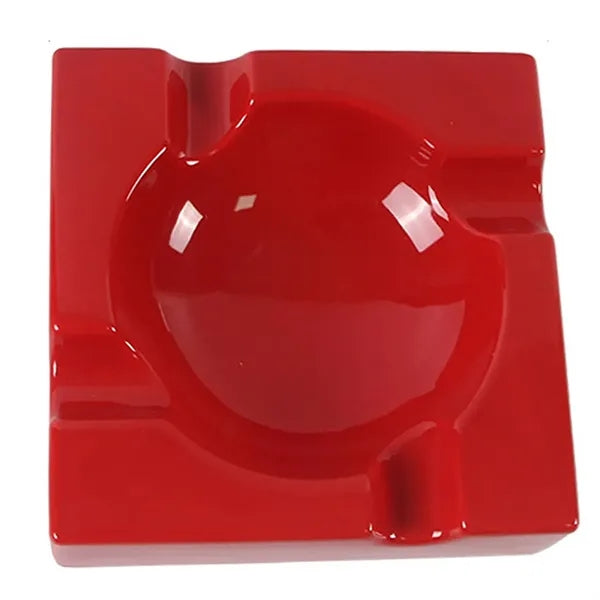 Square Smoking Ceramic Cigar Holder Ashtray