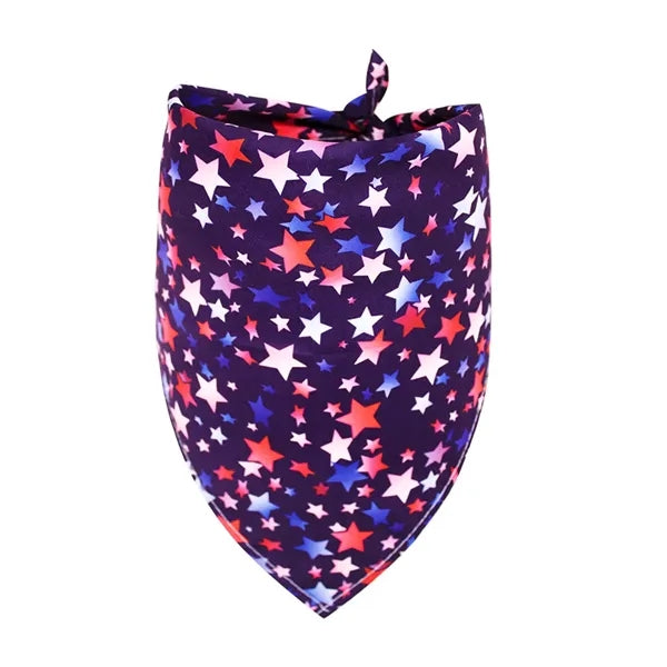 Polyester Patriotic Triangle Dog Bandana