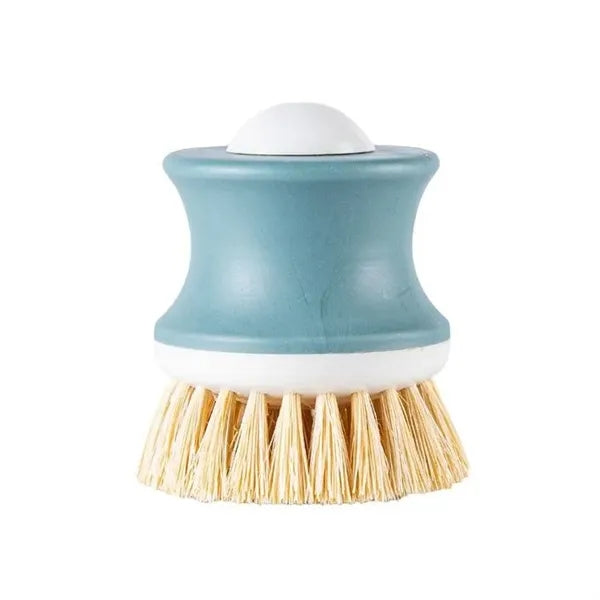 Kitchen Plastic Sisal Dish Brush w/ Handle