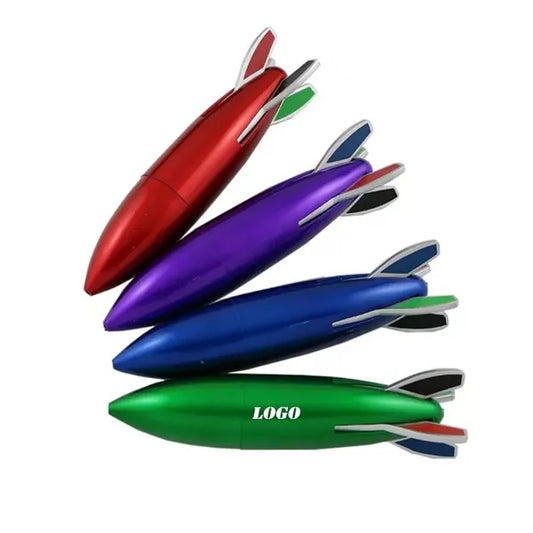 4 In 1 Multicolor Pen Mini Rocket Shape Pens