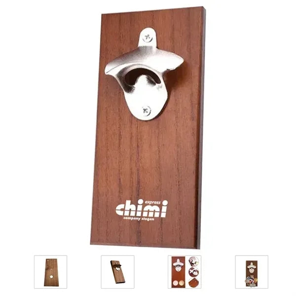 Wooden Wall Mounted Bottle Opener