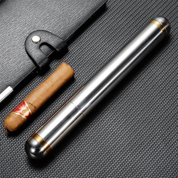 Portable Stainless Steel Cigar Tube