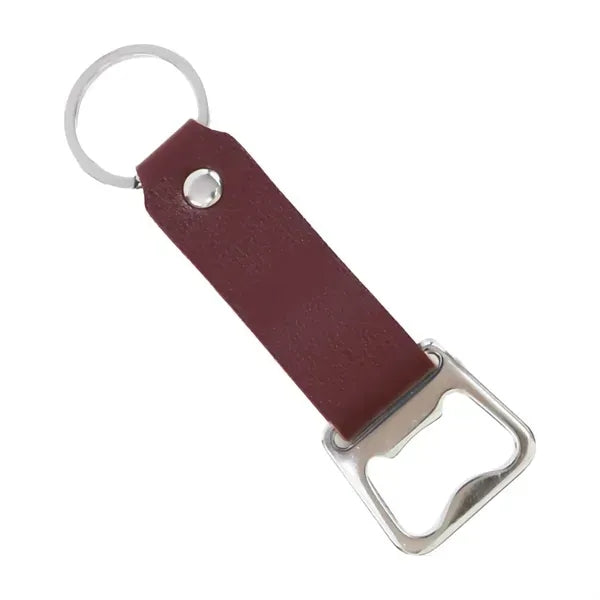 Creative Leather Bottle Opener Keychain