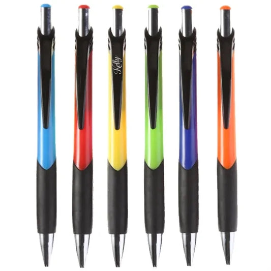 Retractable Rubber Grip ABS Ballpoint Pen