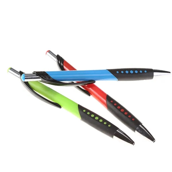 Retractable Rubber Grip ABS Ballpoint Pen