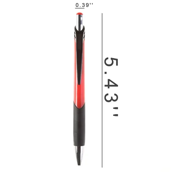 Retractable Rubber Grip ABS Ballpoint Pen