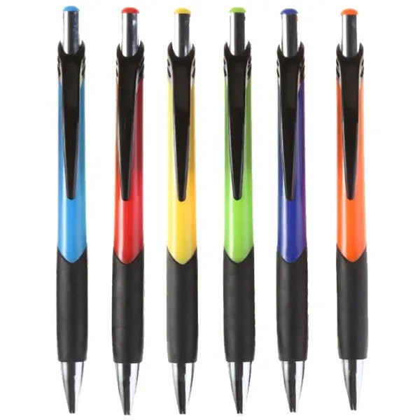 Retractable Rubber Grip ABS Ballpoint Pen