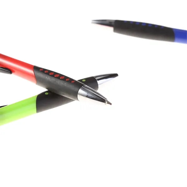 Retractable Rubber Grip ABS Ballpoint Pen