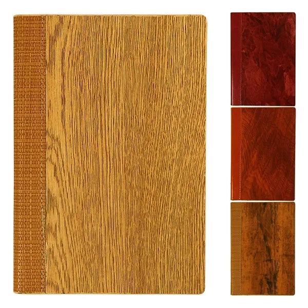 Eco-Friendly Cork Wood Grain Business Notebook