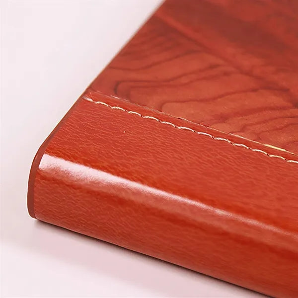 Eco-Friendly Cork Wood Grain Business Notebook