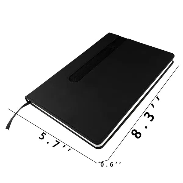 A5 PU Leather Cover Notebook w/ Pen Holder