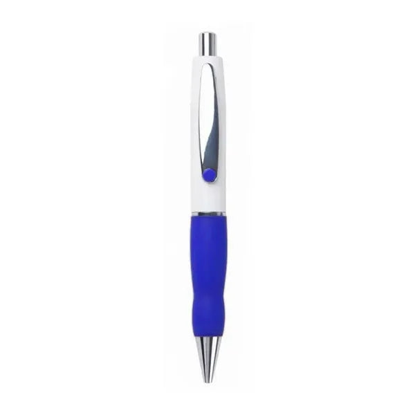 Retractable Plastic Silicone Grip Ballpoint Pen