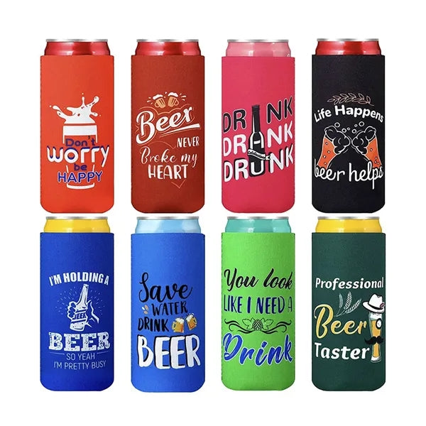 16 oz Neoprene Beverage Can Cooler Sleeve