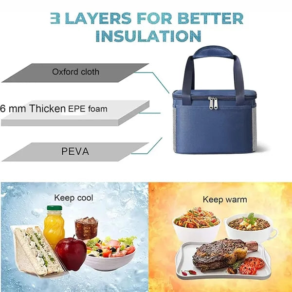 Portable Insulated Lunch Cooler Bag