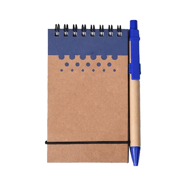 A5 Spiral Lined Notepad w/ Pen