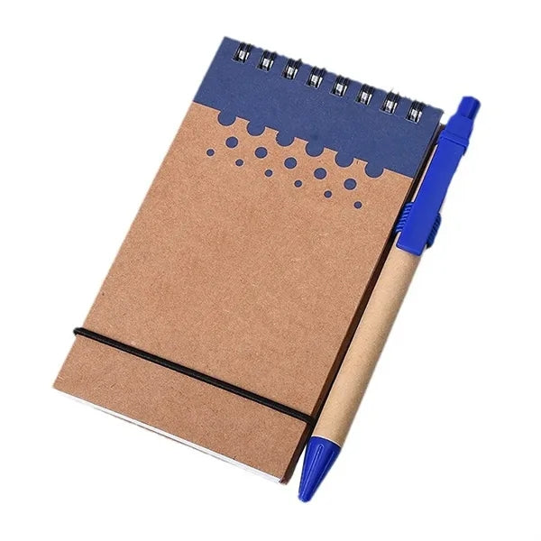 A5 Spiral Lined Notepad w/ Pen