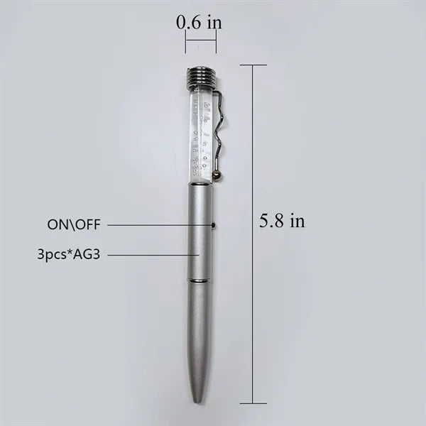 LED Light Twist-Action Ballpoint Pen