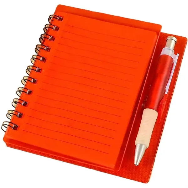 PP Cover Spiral Lined Notebook w/ Pen