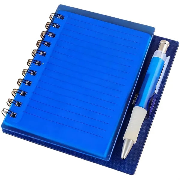 PP Cover Spiral Lined Notebook w/ Pen