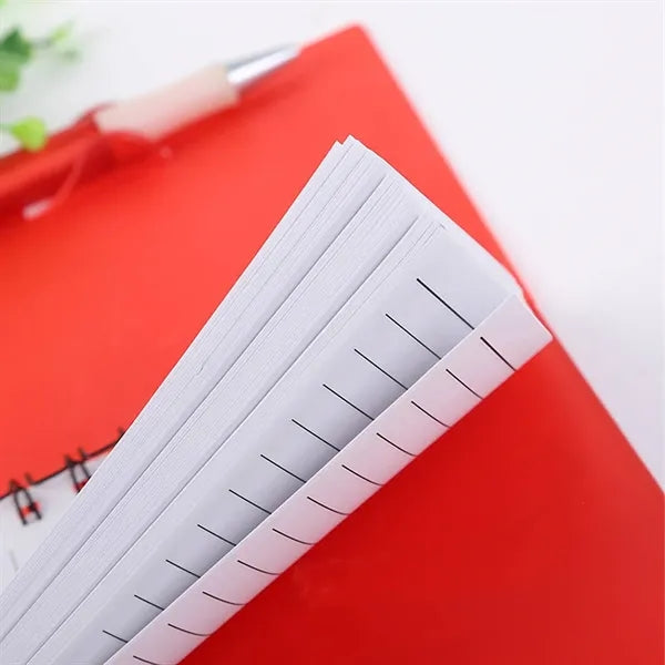 PP Cover Spiral Lined Notebook w/ Pen