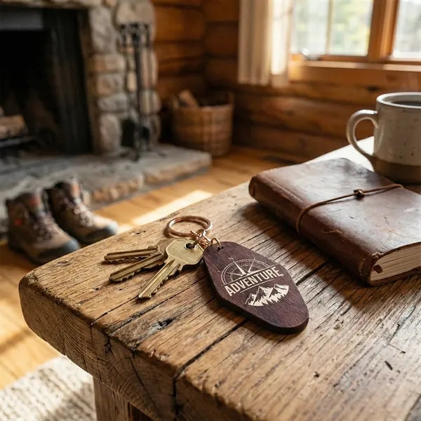 Wooden Hotel Keychain Motel Key Tag