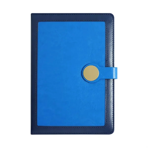 A5 PU Leather Metal Clasp Wood Grain Notebook
