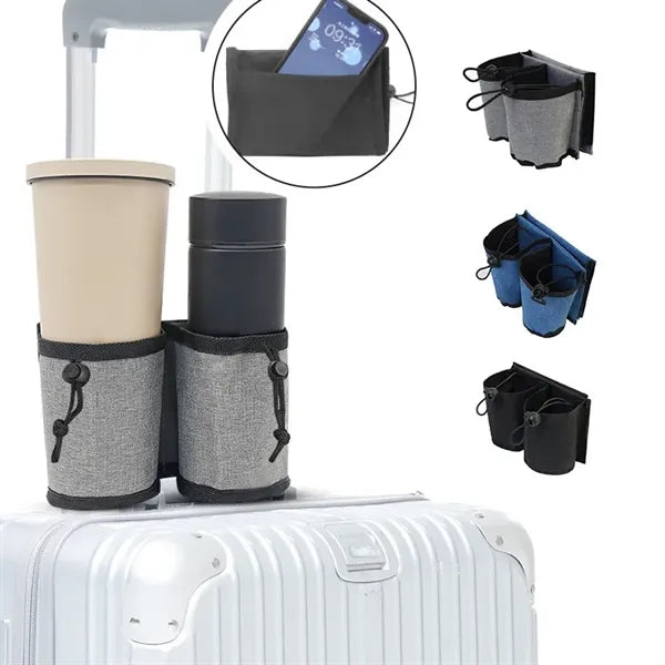 Portable Fabric Cup Holder For Suitcase Travel