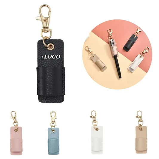 Leather Pen Holder Keychain