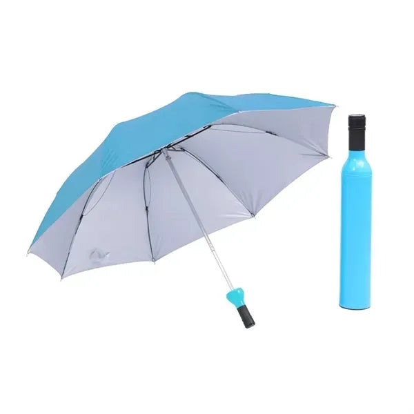 Creative Wine Bottle Folding Umbrella