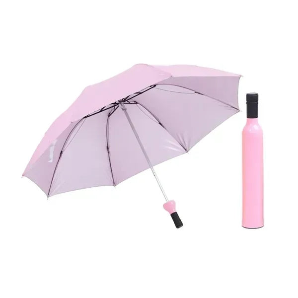 Creative Wine Bottle Folding Umbrella