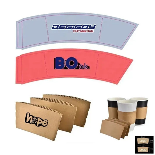 Full Color Kraft Coffee Cup Sleeve