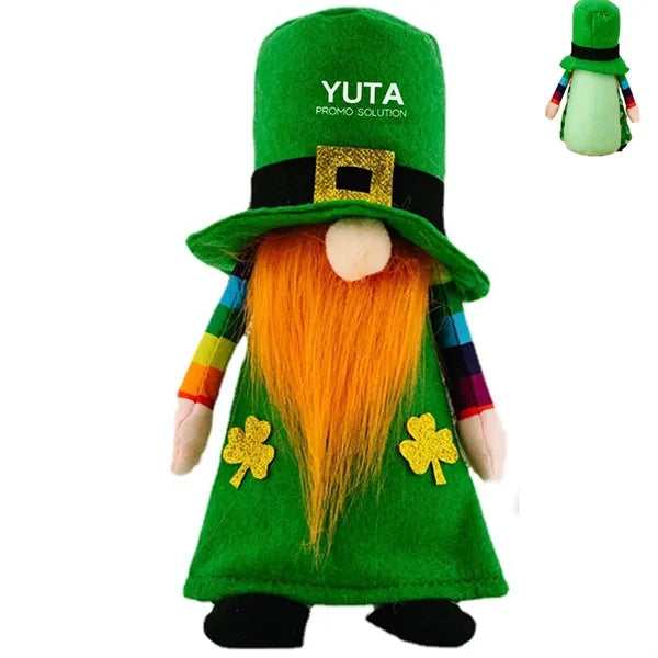 Faceless Green Gnome St Patricks Day Home Decor