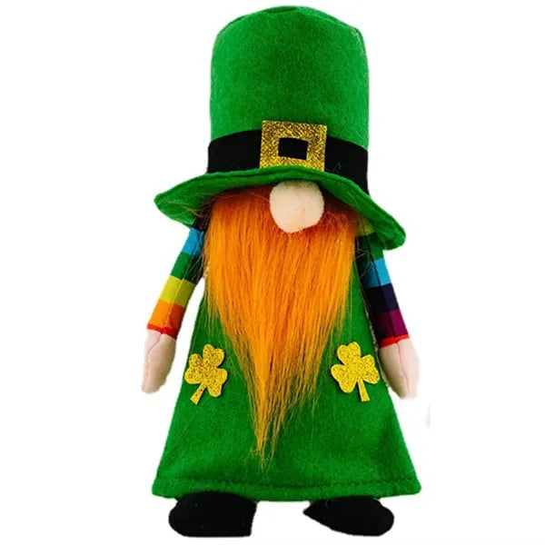 Faceless Green Gnome St Patricks Day Home Decor