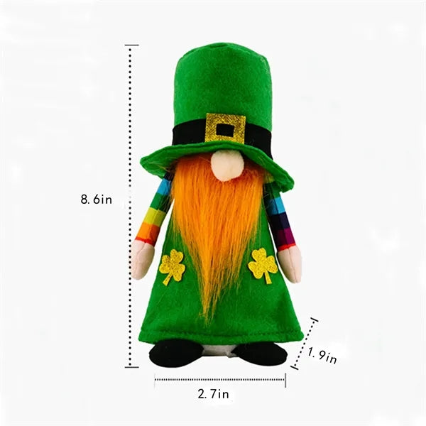 Faceless Green Gnome St Patricks Day Home Decor